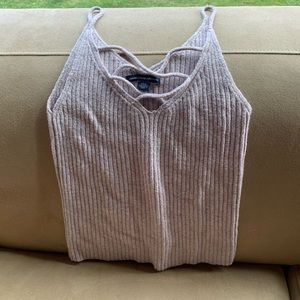 American Eagle knit strappy tank top- lightly used